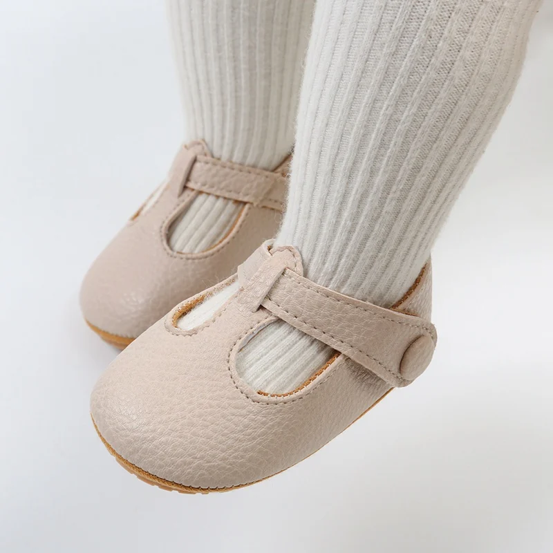 Cute Princess Shoes For Toddler Girls Summer Pu Leather Children Walking Flat Crib Infant Shoes Baby Outdoor Wear