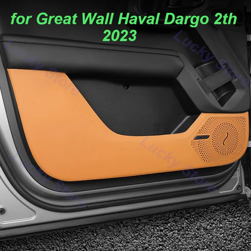 

Car Door Anti-kick Mats for Great Wall Haval Dargo 2th 2023 B C Pillar Cover Co-pilot Leather Stickers Interior Accessories