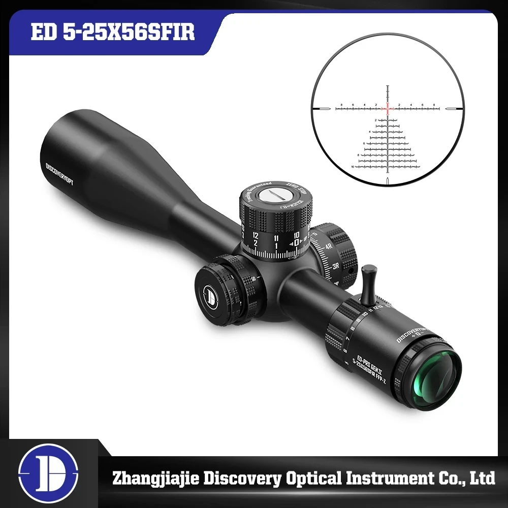 Discovery ED GenII 5-25X56 Tactical Sight Illuminated Super HD Shockproof Scope First Focal Plane Imported Glass Riflescope rifle scope