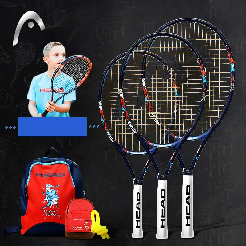 New Original Head Children tennis racket 21/23/25 Inch children's light racket with tennis bag Racchette Da Tennis