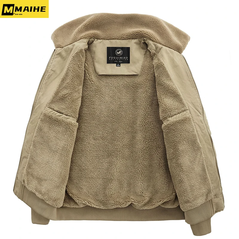 Men's Retro Windbreaker Camping Man Coat 2022 Winter Bigsize Tactical Clothing Heating Casual Windbreak Luxury Cardigan Coats