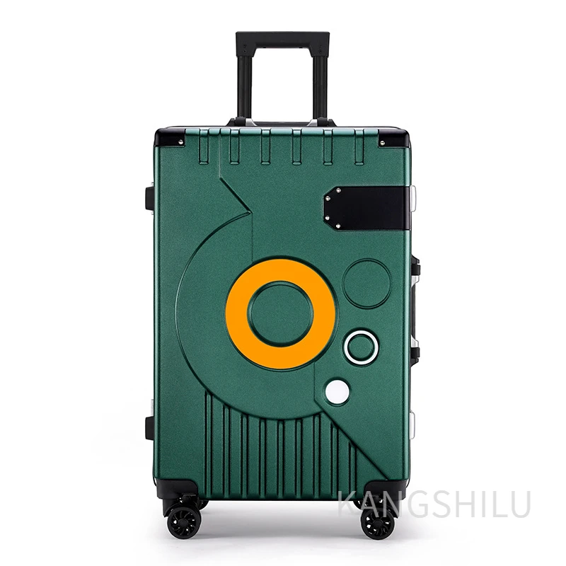 New Aluminum Frame 20''22''24''26''Inch Travel Suitcase With Wheels Carry-on Suitcase Roller Luggage Travel Trolley Case Fashion