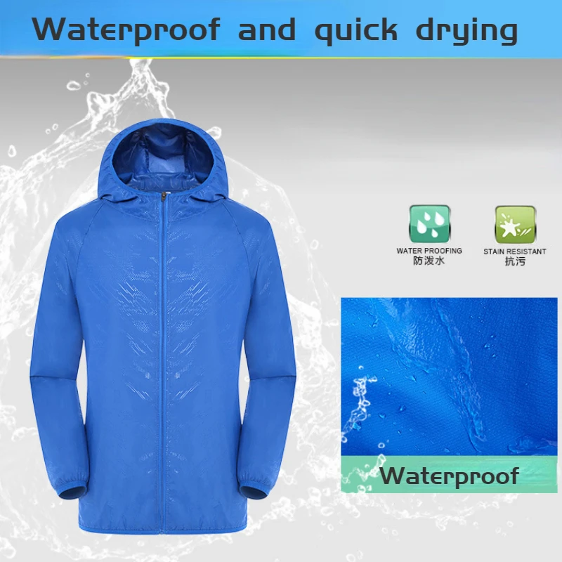 Hiking Jackets Waterproof Hiking Jackets Waterproof Jacket Waterproof Coats Summer Outdoor Sunscreen Clothing Men Women