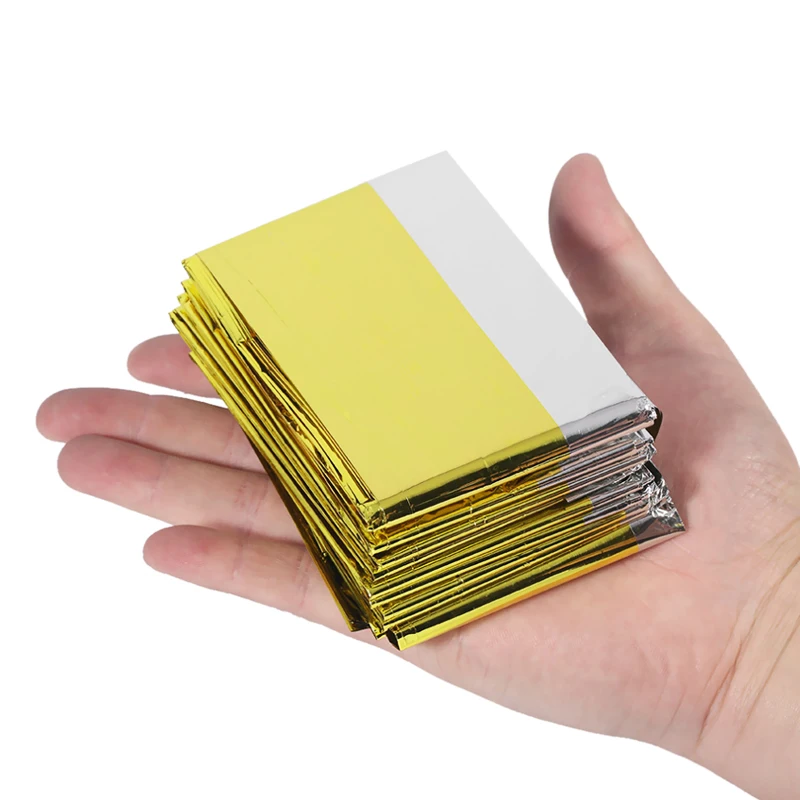 Couverture de survie d'urgence polyvalente, coupe-vent, feuille imperméable, couverture thermique, Kit de premiers soins pour Camping en plein air et randonnée