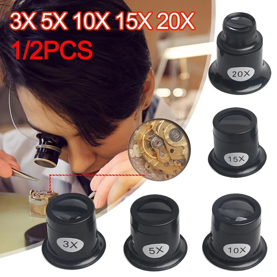 Portable Jeweler Watch Magnifier Monocular Tool
