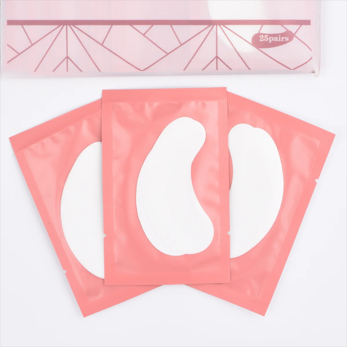 50 Pcs Eyelash Patches Hydrogel Under Eye Patches for Eyelash Extension Grafted Eyelash Pads Lash Stickers Beauty Tools