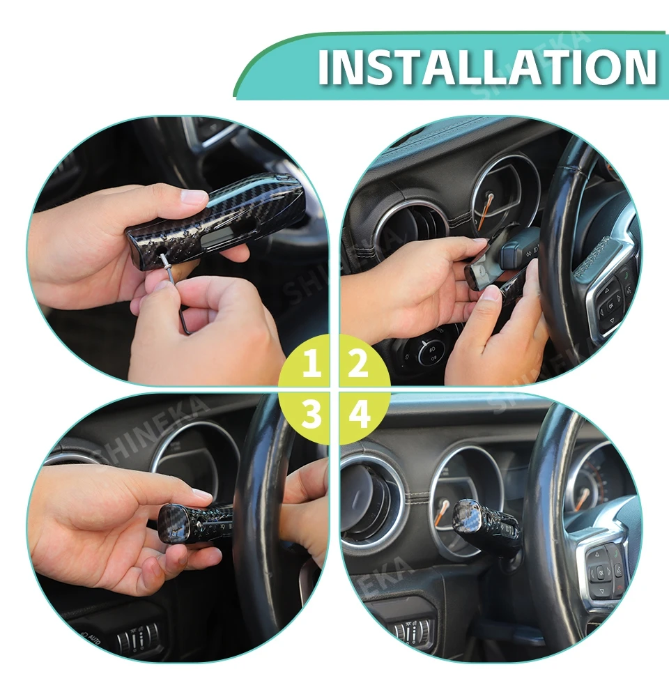 Blinker Hebel Licht Control Verlängerung Schalter Blinker Griff für Jeep Wrangler JL Gladiator JT 2018-2024 Innen Zubehör – Detail 4
