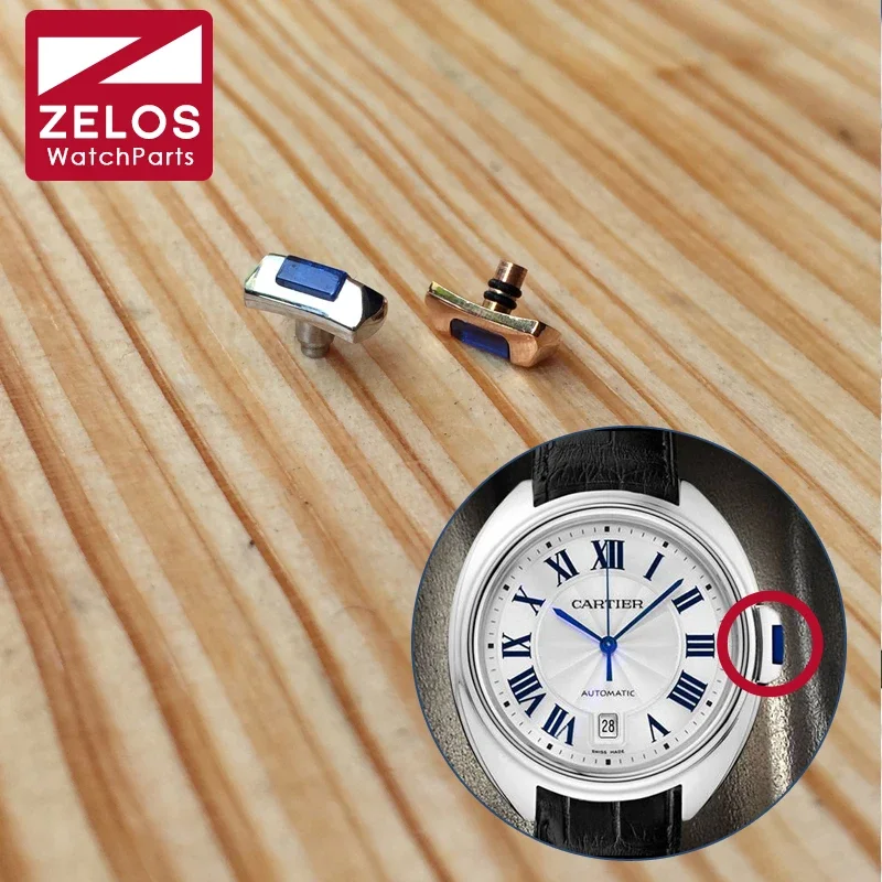 Corona Dell'Orologio Zaffiro Per L'Orologio Cartier Cle Regola Gli Strumenti Delle Parti Del Tempo