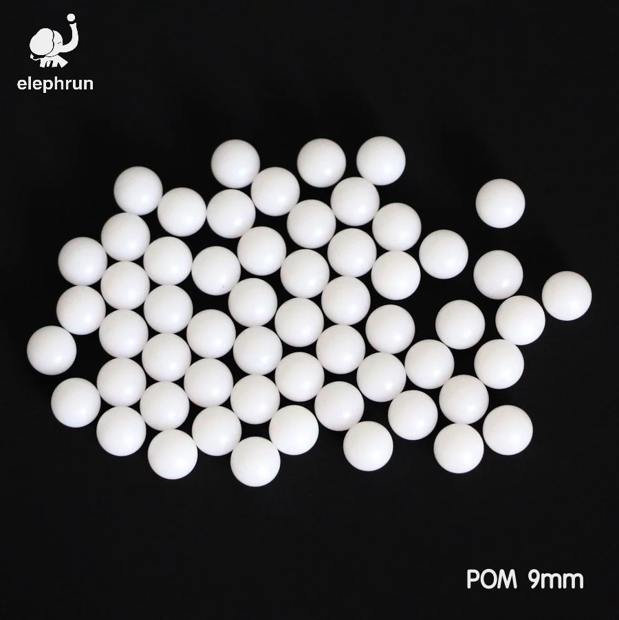 

9mm Delrin Polyoxymethylene ( POM ) / Celcon Solid Plastic Balls for Ball Valves and Bearings