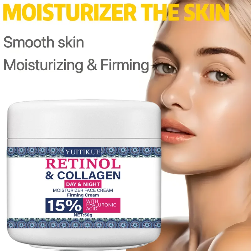 Retinol Cream - Retinol moisturizer with collagen hyaluronic acid suitable for all skin types, day and night