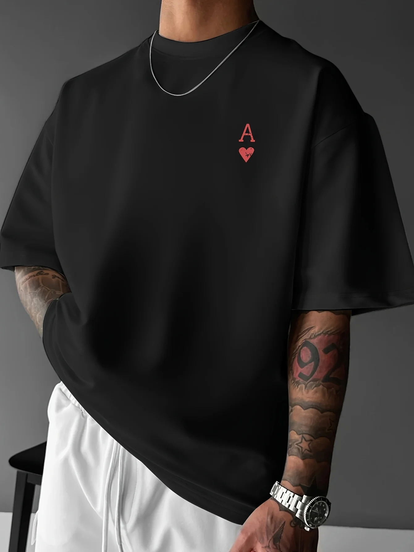 Mens Summer T-shirt Made of 100% Pure Cotton, with A Street Style Suitable for Outdoor Sports and Casual Wear Fashionable Trend