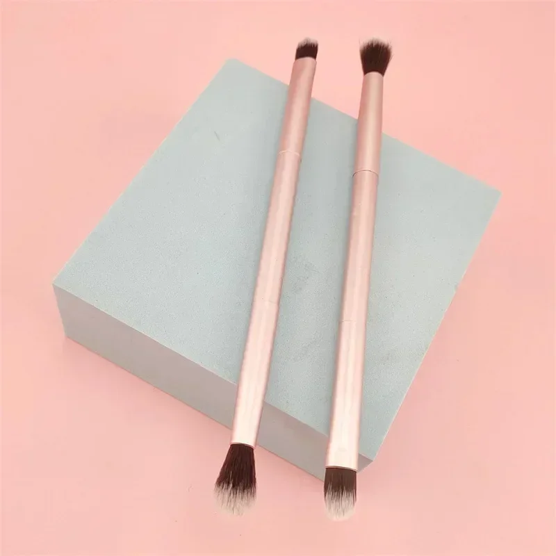 Makeup Brush 1/2/3 Pcs Double Head Professional Aluminum Tube Eye Shadow Nose Shadow Highlight