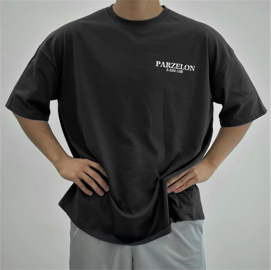 T-shirt de sport décontracté respirant pour hommes, été, salle de sport, fitness, musculation, chemises d\'entraînement, mode adt, manches courtes,