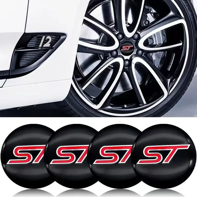 4 Pz 56Mm 60Mm Car Wheel Center Hub Cap Rim Hub Copertura Antipolvere Emblemi Adesivi Per Ford Mustang Universal Shelby Gt Styling