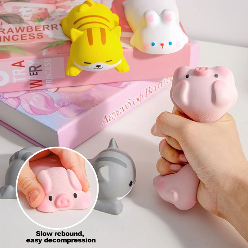 마우스 컴퓨터용 귀여운 손목 받침대 지지대, 노트북 팔걸이, 인체공학적 책상, 카와이 사무용품, 천천히 올라오는 장난감