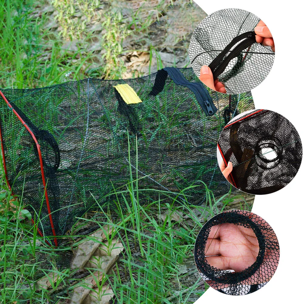

Fishing Nets Outdoor Crab Trap Portable Shrimp Fish Trap Lobster Bait Trap Collapsible Crawfish Cast Net Random Color