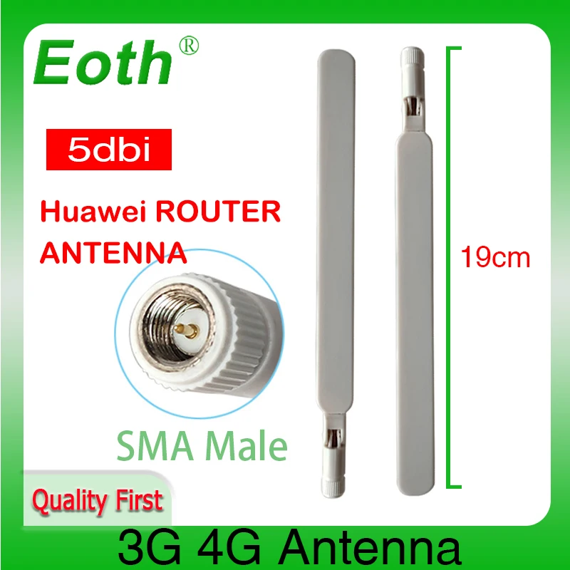 Eoth 1pcs 3G 4G lte antenna 5dbi SMA Male Connector Plug antenne for huawei router external repeater wireless modem antene антенна 5dbi 3g 4g lte для роутеров huawei и zte sma male 2шт