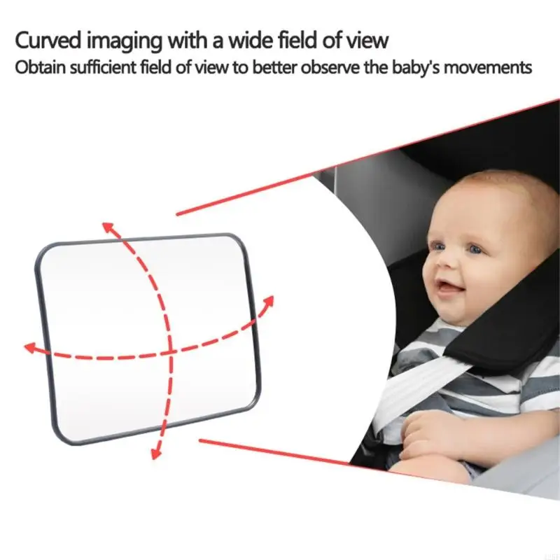 Acrylic Kids Views Glass Convenient Rearward Facing Baby Observation Car Rear Views Glass Secure Monitorings 425F