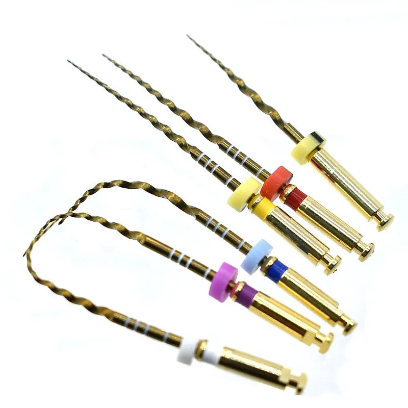 Dental Pro Taper Super Files GOLD Universeral Engine Use Rotary Files Golden Dondontic Root Canal NITI Dentist Tool 4