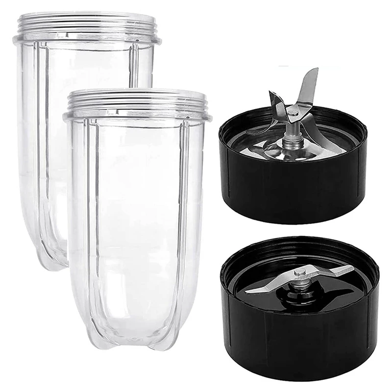 16 Oz Blender Cups2 & Cross Blade&Flat Blade Assembly-For 250 W