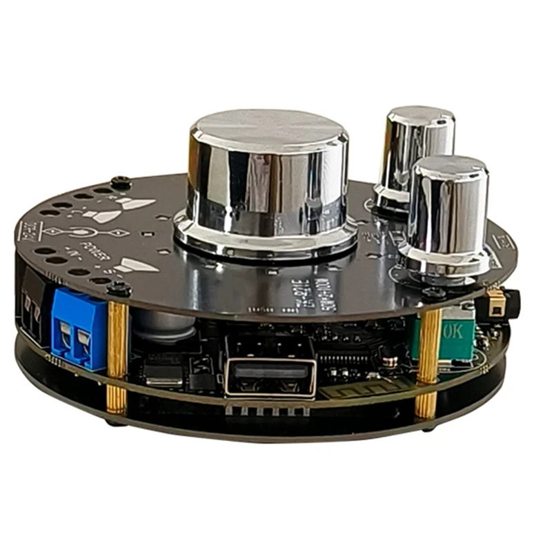 

ZK-R21E Bluetooth 5,1 Плата усилителя аудиоресивера, беспроводной мощный цифровой модуль AUX усилителя, басы и высокие частоты 50 Вт x 2 + 100 Вт