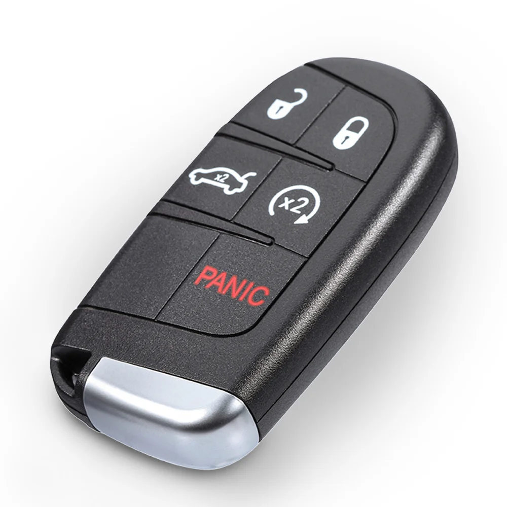 BEST KEY 4 + 1 5 ปุ่มรีโมทกุญแจรถกรณี Keyless สมาร์ทสําหรับ Dodge Dart Charger Challenger สําหรับ Chrysler 300 สําหรับ JEEP 2