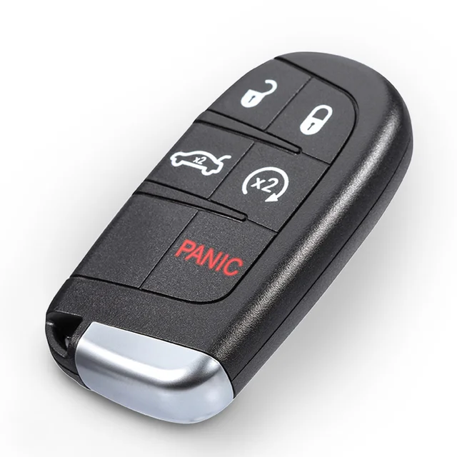 BEST KEY 4 + 1 5 ปุ่มรีโมทกุญแจรถกรณี Keyless สมาร์ทสําหรับ Dodge Dart Charger Challenger สําหรับ Chrysler 300 สําหรับ JEEP 2