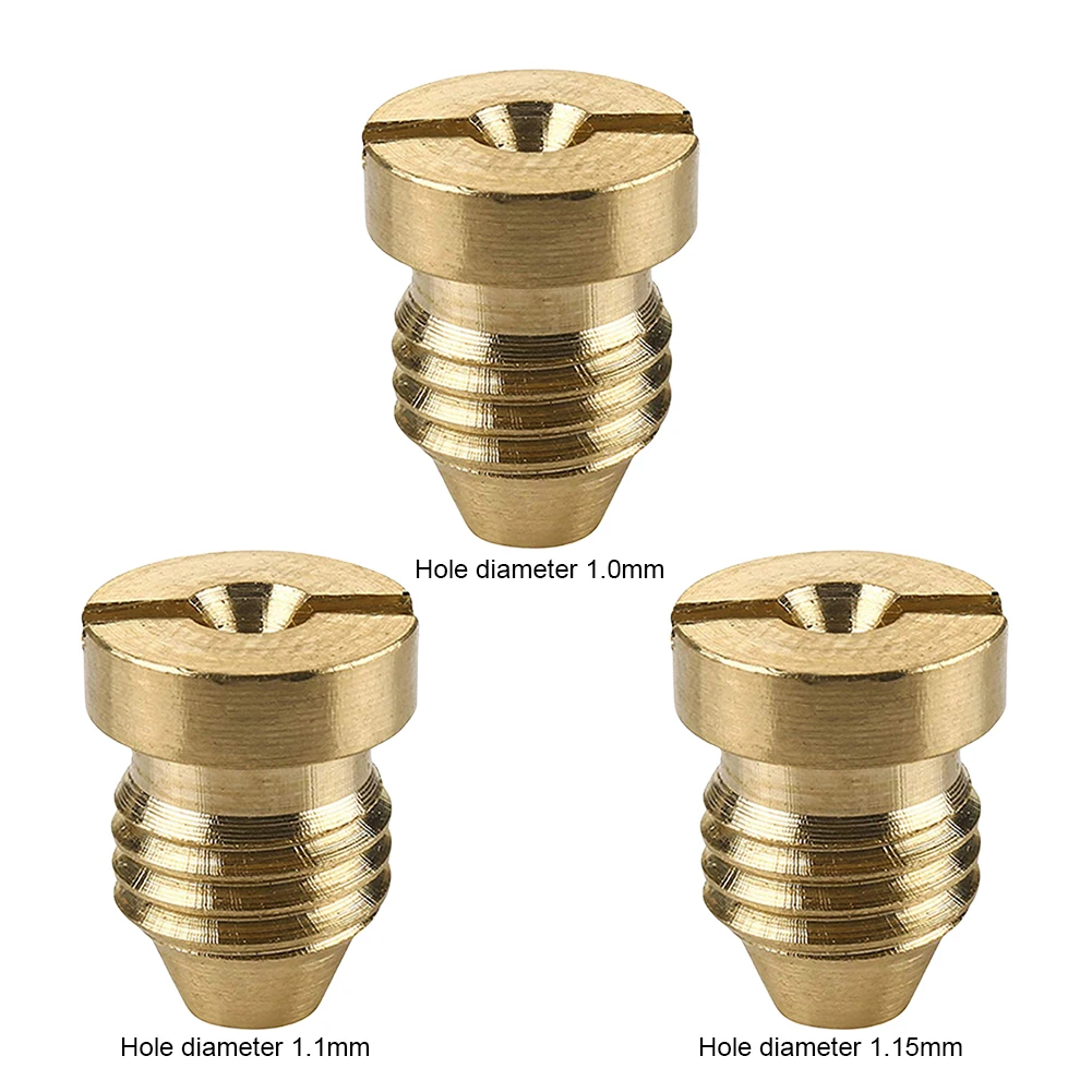 Foam Cannon Orifice Nozzle Tips Car Wash Nozzle Copper Foam Pot Nozzle 1.0/1.1/1.15mm Foam Orifice Nozzle Car Wash Cleaning Tool 6