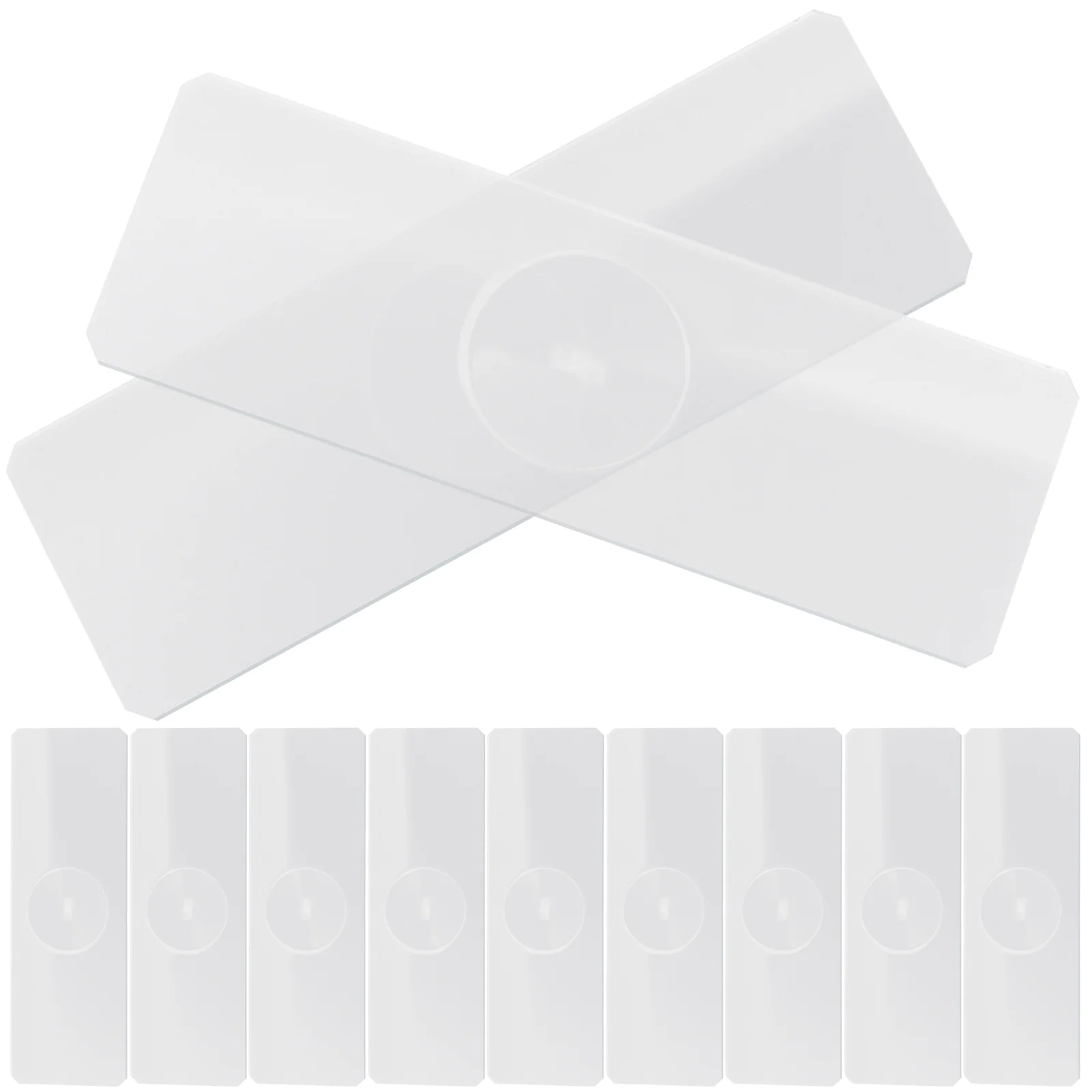 

50 Pcs Frosted Concave Slide Microscope Slides for Laboratory Glass Aquatic Specimens