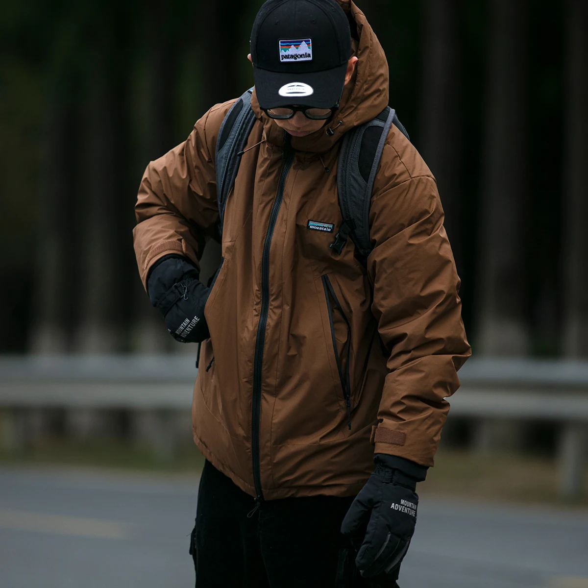 Japanese Streetwear Waterproof Windproof Hooded Down Jacket Men Clothing Harajuku Casual Puffer Jacket Korean Coat