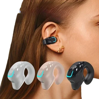 Écouteurs sans fil Bluetooth à conduction osseuse de haute qualité TWS, avec micro, pour le sport et réduction du bruit
