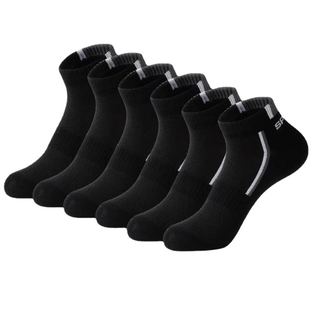 Calcetines deportivos antisudor para hombre y mujer, medias transpirables  de secado rápido para gimnasio y ciclismo, conjunto de 4 pares - AliExpress