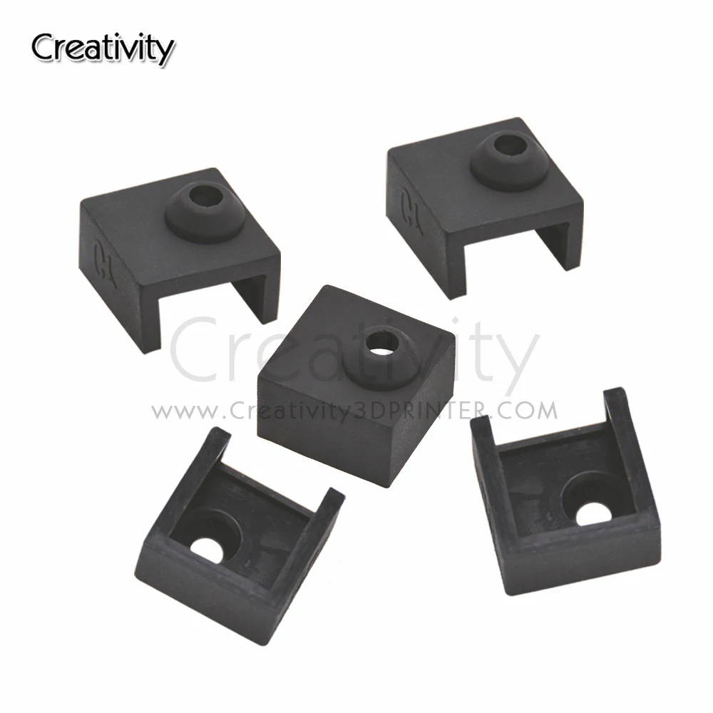 3/5/10PCS MK8 Silicone Sock  For Aluminum Block MK7/MK8 /MK9 Silicone Case Sleeve 3D Printer Ender-3 CR-10S Hotend Heater 3d printer hotend silicone sleeve for neptune 4 neptune 4 pro protective silicone sock insulation cover case for heater block