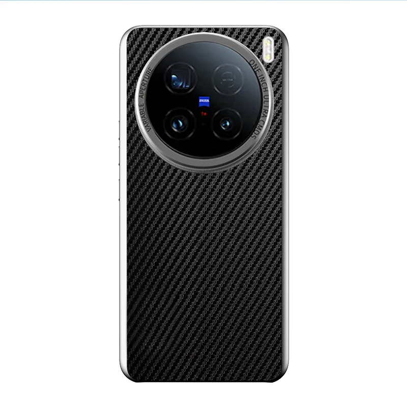 Leather Photography Shockproof Phone Case with Stripe Design