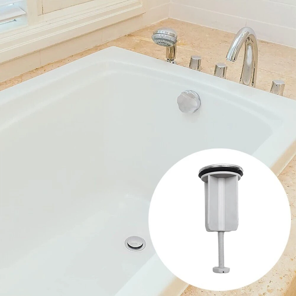 Spina lavabo bagno universale 40 mm, tappo di scarico cromato, in