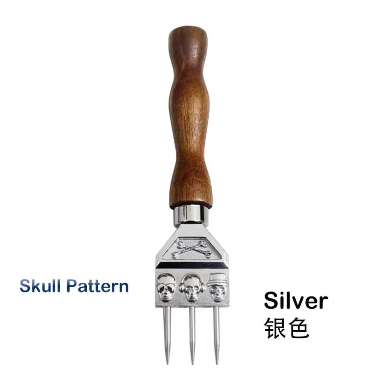 Three-Prong Skull Ice Pick Stainless Steel Ice Chisel Crushed Barware Bartender Tools Bar Accessories
