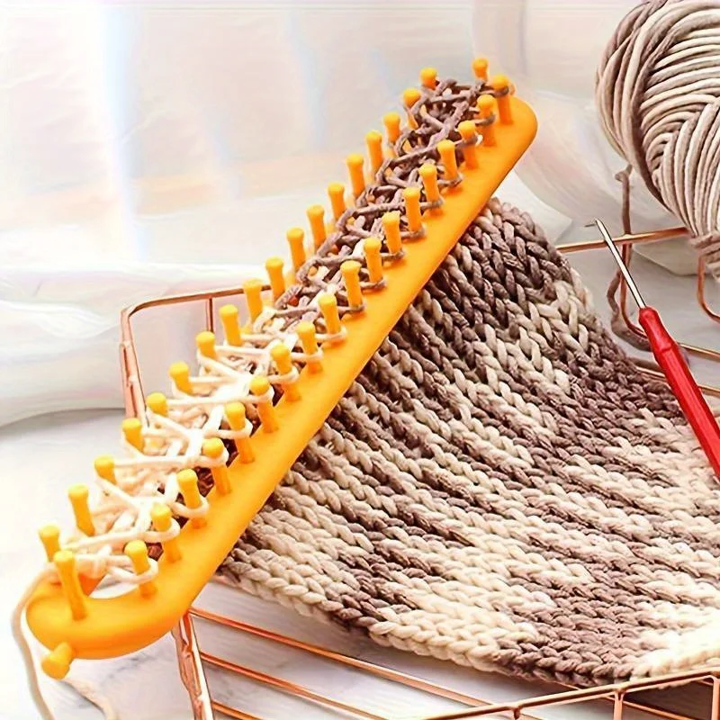 1pc Loom Knitting Knitter Kit, DIY Craft Knitting Board Looms, Scarf Knitter, Weaving Loom Sewing Accessories