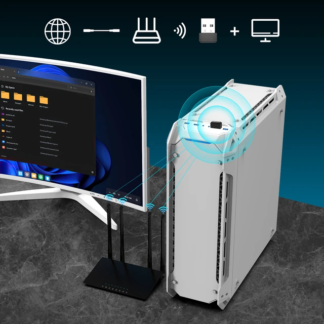 Comfast USB 어댑터 미니 와이파이 어댑터, 안정적인 무선 연결과 빠른 전송 속도 제공