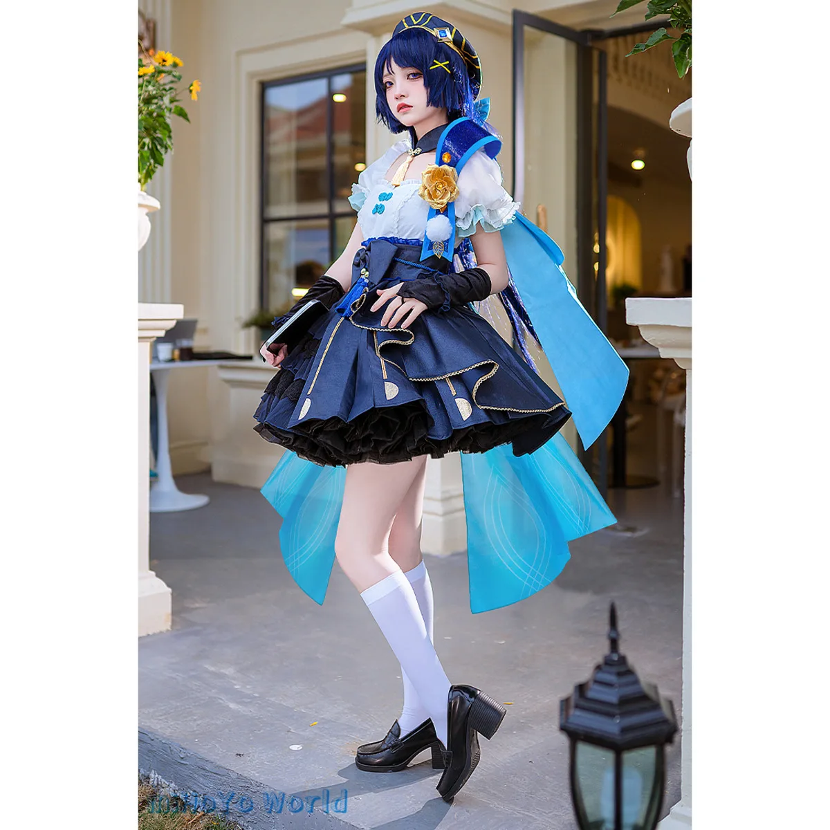 

Genshin Impact Wanderer Phantom Spirit Dream Cosplay Doujin Evening Dress Balladeer Costume Comic Con Kunikuzushi Birthday Gifts
