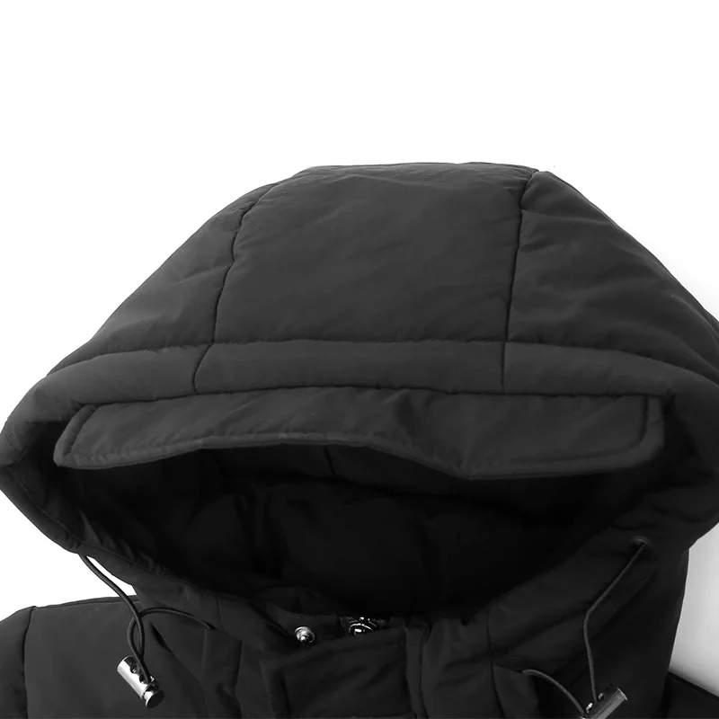 2025 Winter-Daunenjacke für Mädchen mit Kapuze, winddicht, verdickt, warm, Teenager-Mädchen, lange Daunenjacke, Mantel, 5–14 Jahre, Kinder-Parkas, Oberbekleidung – Detail 7