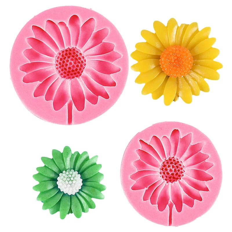 Daisy Flower Silicone Mold DIY Jewelry Casting 3D Flower Shape Epoxy Resin Mold Daisy Soap Making Craft Candle Mould Home Decor