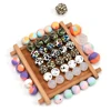 LOFCA 10pcs Leopard Hexagon  Silicone Loose Beads Teething Beads DIY Chewable Teething Beads BPA Free Baby Teethers 3
