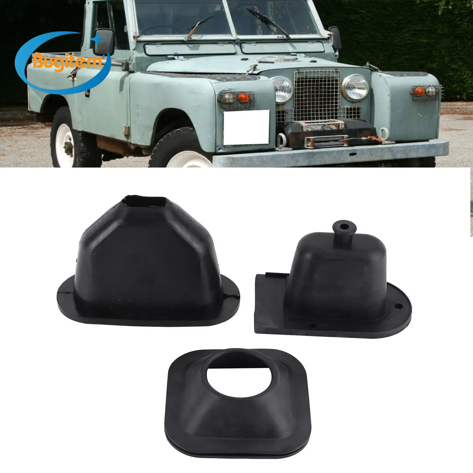 3PCS/Set Gear Lever and Handbrake Lever Gaiter Kit DA2466 Rubber Boot For Land Rover Series 2A & 3 Auto Repair Kit