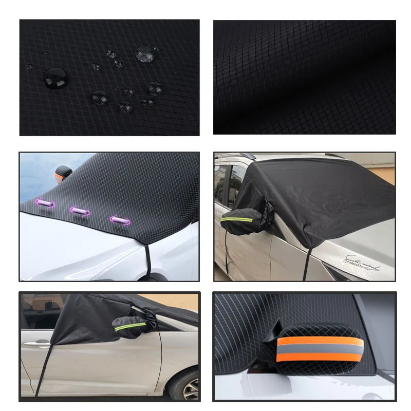 Windshied Snow Cover Multipurpose Car Front Window Sun Protection Shade  Snow Ice Cover Winter Car Essentials For Sleet Sun And - AliExpress