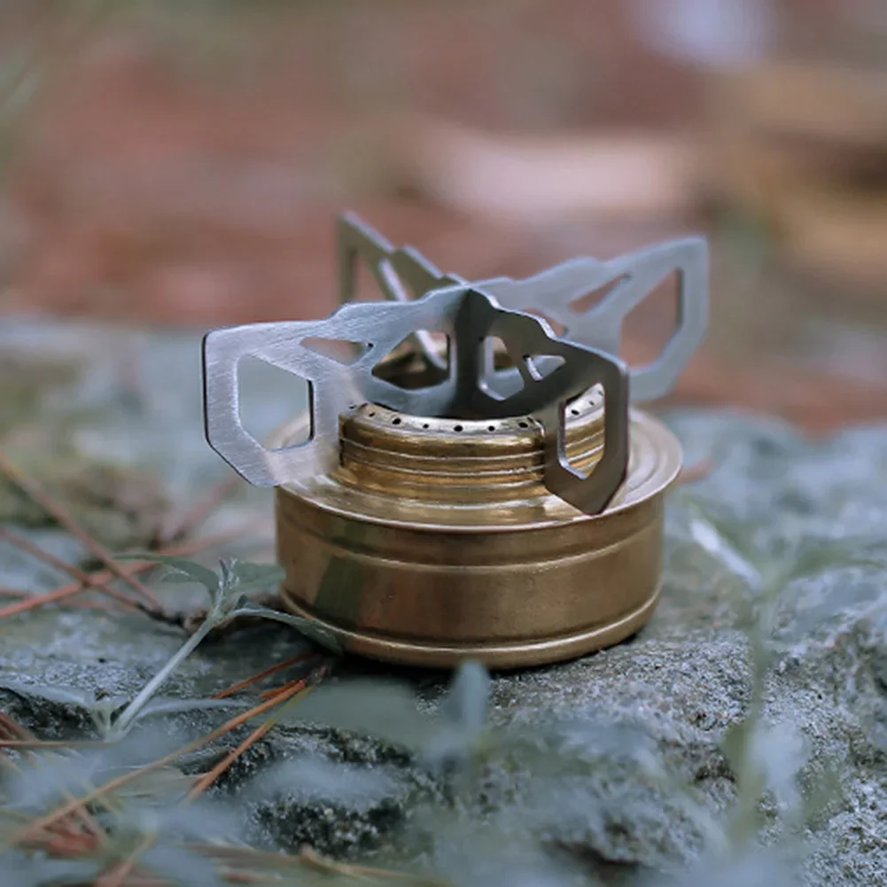 1/2pcs Mini Alcohol Stove Cross Stand Stainless Steel Sturdy Cooking Ultra-light Spirit Burner Cross Stand for Outdoor Camping 2