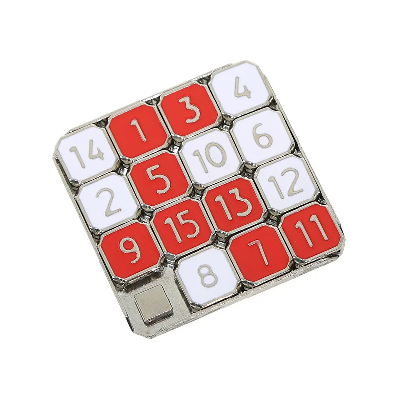 Children's Metal Jigsaw Puzzle Toy with Sliding Numbers Stress Reduction Game for School And Kindergarten Kids' Gift Fun toys