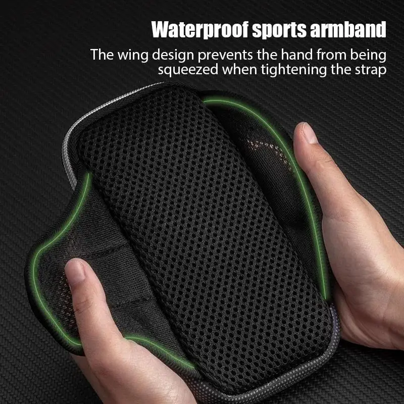Universal 6.8 inches Running Sport Armband Bag Waterproof Arm Bag Mobile Phone Bag Case Fitness Gym Arm Band For iPhone Samsung