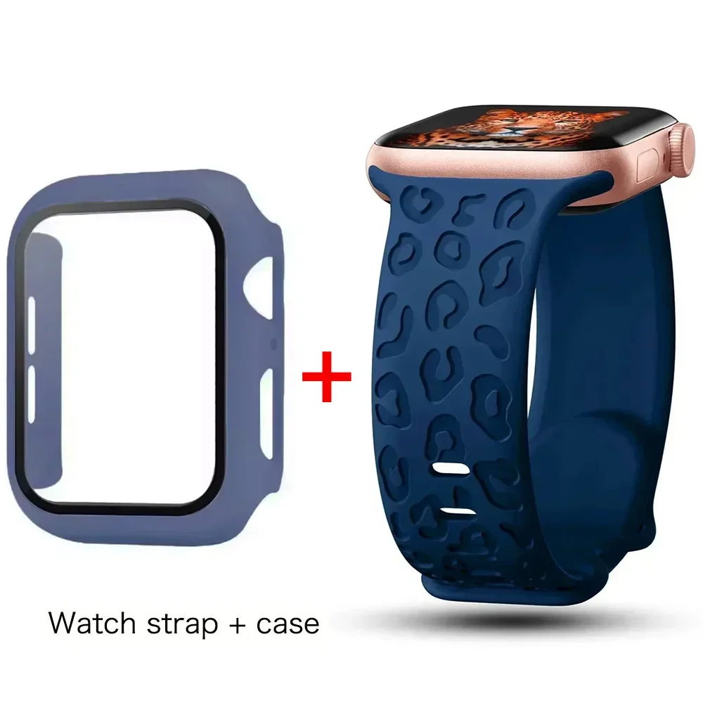 Premium Glass Case Screen Protector for Apple Watch - Durable Protective Cover