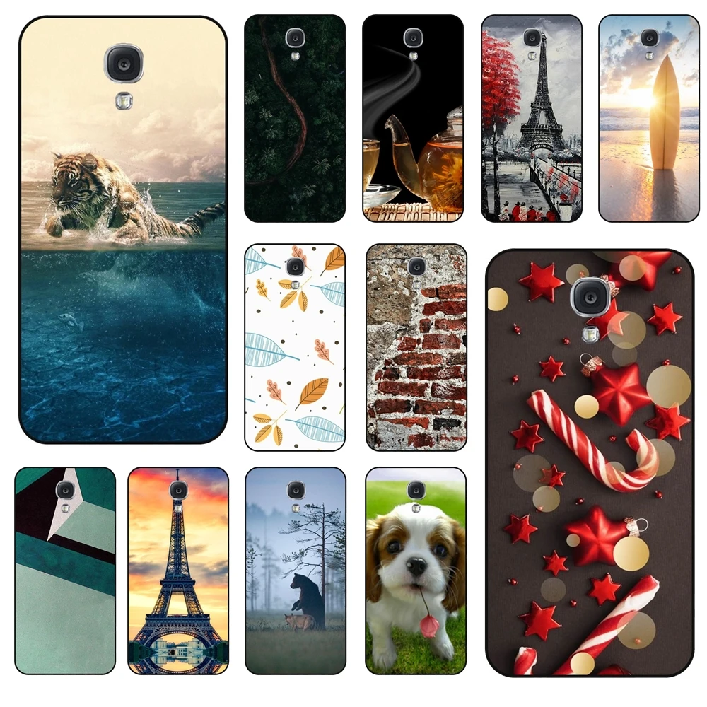 Cover Nera In Silicone Per Samsung Galaxy S4 Black Bumper Trend Coque Painting Rose Flower Launch Per Samsung Galaxy S4 Protector