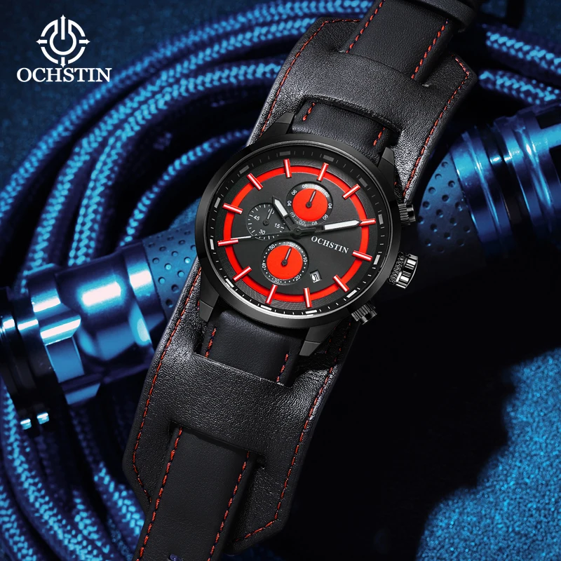 OCHSTIN Craftsmanship Series Waterproof Business Light Luxury Personalized Multifunctional Quartz Movement Men's Quartz Watch